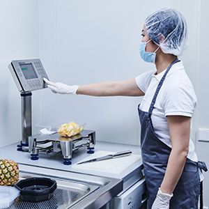 Tischwaagen für die Lebensmittelproduktion