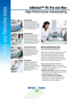 Fiche technique : Échantillonneurs automatiques InMotion™ PX Pro et Max Fiche technique : Échantillonneurs automatiques InMotion™ PX Pro et Max