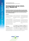 Thermogravimetry and Gas Analysis, Part 3: TGA/DSC-FTIR - Thermal Analysis Application