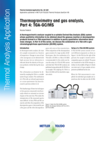 Thermogravimetry and Gas Analysis, Part 4: TGA-GC/MS - Thermal Analysis Application