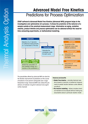Advanced Model Free Kinetics Datasheet