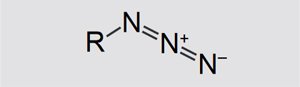 Figure 1. Structure of an azide. Figure 1. Structure of an azide.