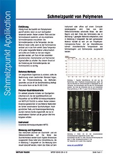 Schmelzpunkt von Polymeren