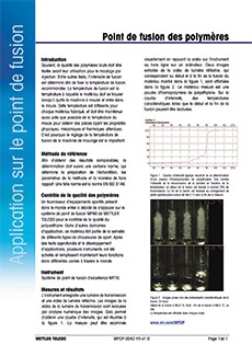 point de fusion des polymères