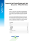 ​​Water Standards in Volumetric Karl Fischer Titration​