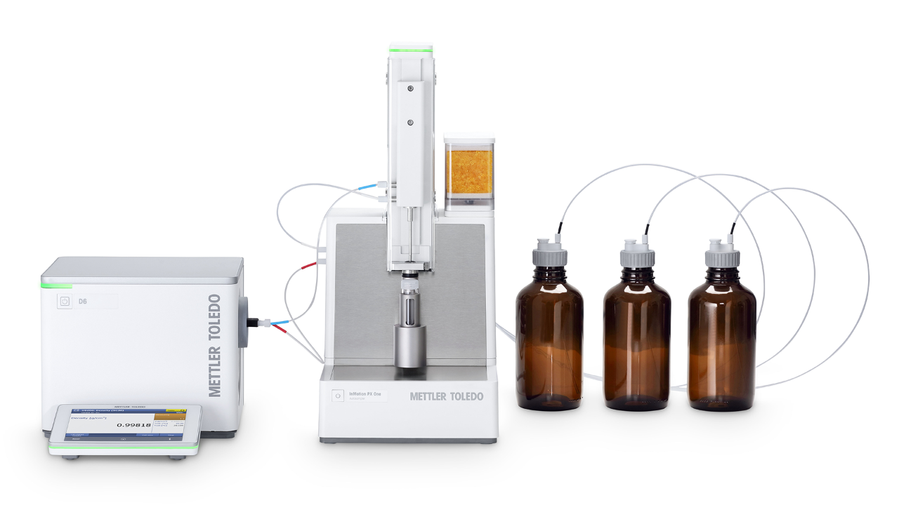 Figure 2. D5 Excellence Density Meter and the InMotion PX One Autosampler.