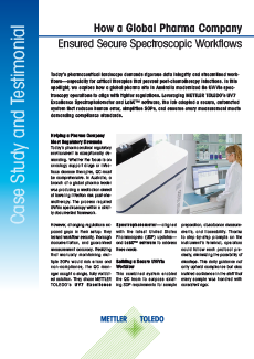 How a Global Pharma Company Ensured Secure Spectroscopic Workflows for Therapeutic Quality