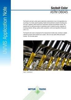 Saybolt color by UV Vis Spectroscopy