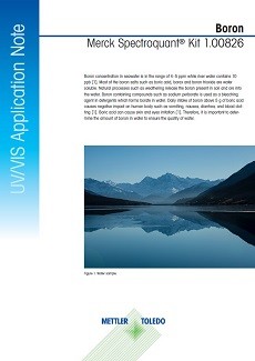 Boron in Water Using UV Vis Spectroscopy