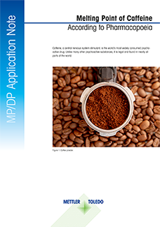 Application note on the determination of the melting point of caffeine