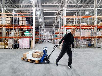 Warehouse pallet scales