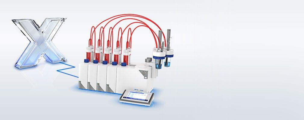 Image du logiciel labX connecté à un titrateur