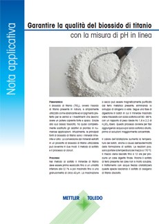 Nota applicativa "Garantire la qualità del biossido di titanio"