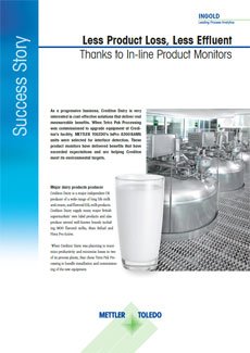 Product loss in dairy