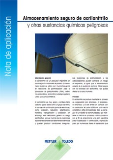Nota de aplicación sobre el acrilonitrilo