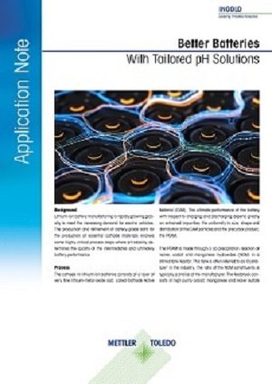 Li-ion Batteries: The Role of In-line pH