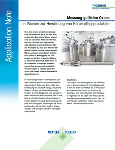 Application Note zu gelöstem Ozon