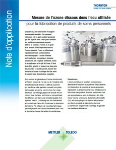 Note d’application sur l’ozone dissous Note d’application sur l’ozone dissous