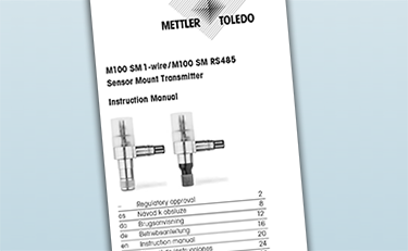 Instruction Manuals for Sensor Mount Transmitter M100