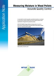 Measure moisture content in wood pellets