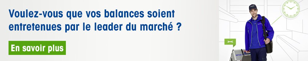 Voulez-vous que vos balances soient entretenues par le leader du marché ?
