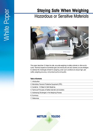 Stay Safe When Weighing