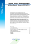 Polymer Density Measurement Polymer Density Measurement