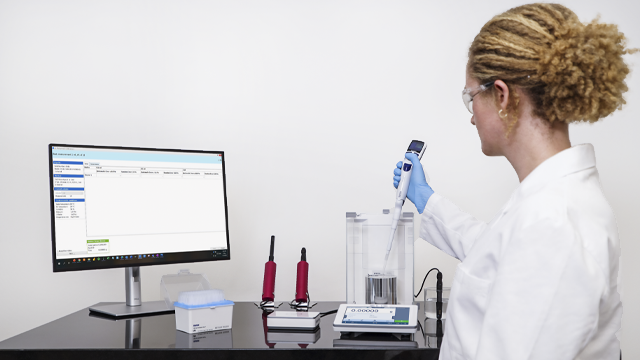 Flujo de trabajo de calibración de pipetas sin errores