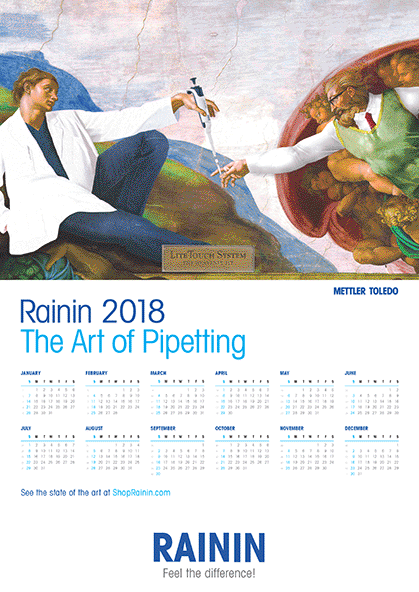 Rainin 2017 Pipette Calendar Rainin 2017 Pipette Calendar