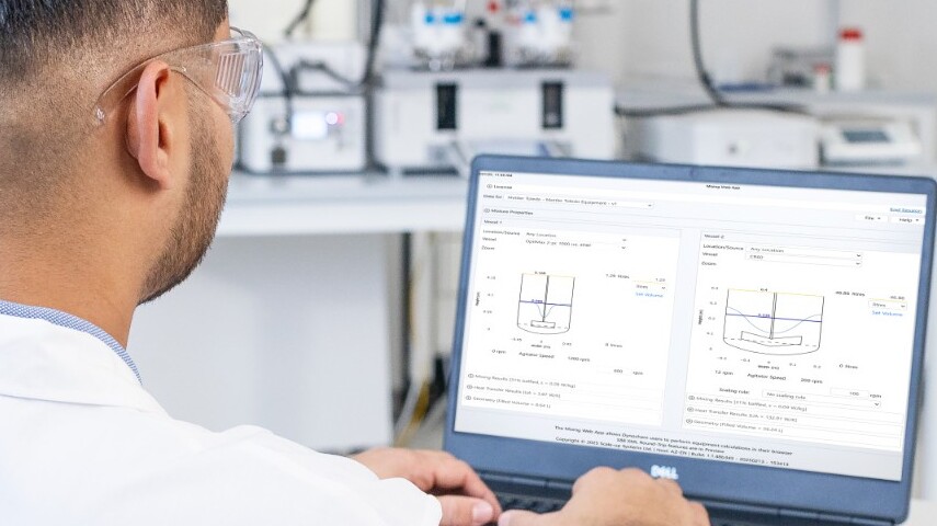 Scale-up digial process modeling charts