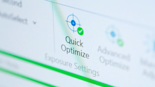 iC Vision quick optimization software option screenshot iC Vision quick optimization software option screenshot