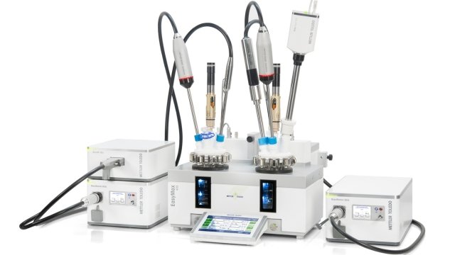 in situ raman spectrometer with automated lab reactor