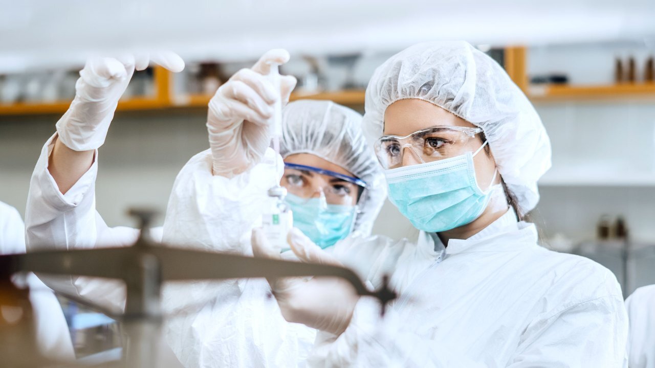 scientists working in a lab