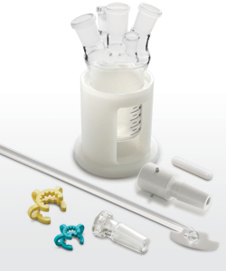 5-Port 100 mL One-Piece Glass Reactor For EasyMax