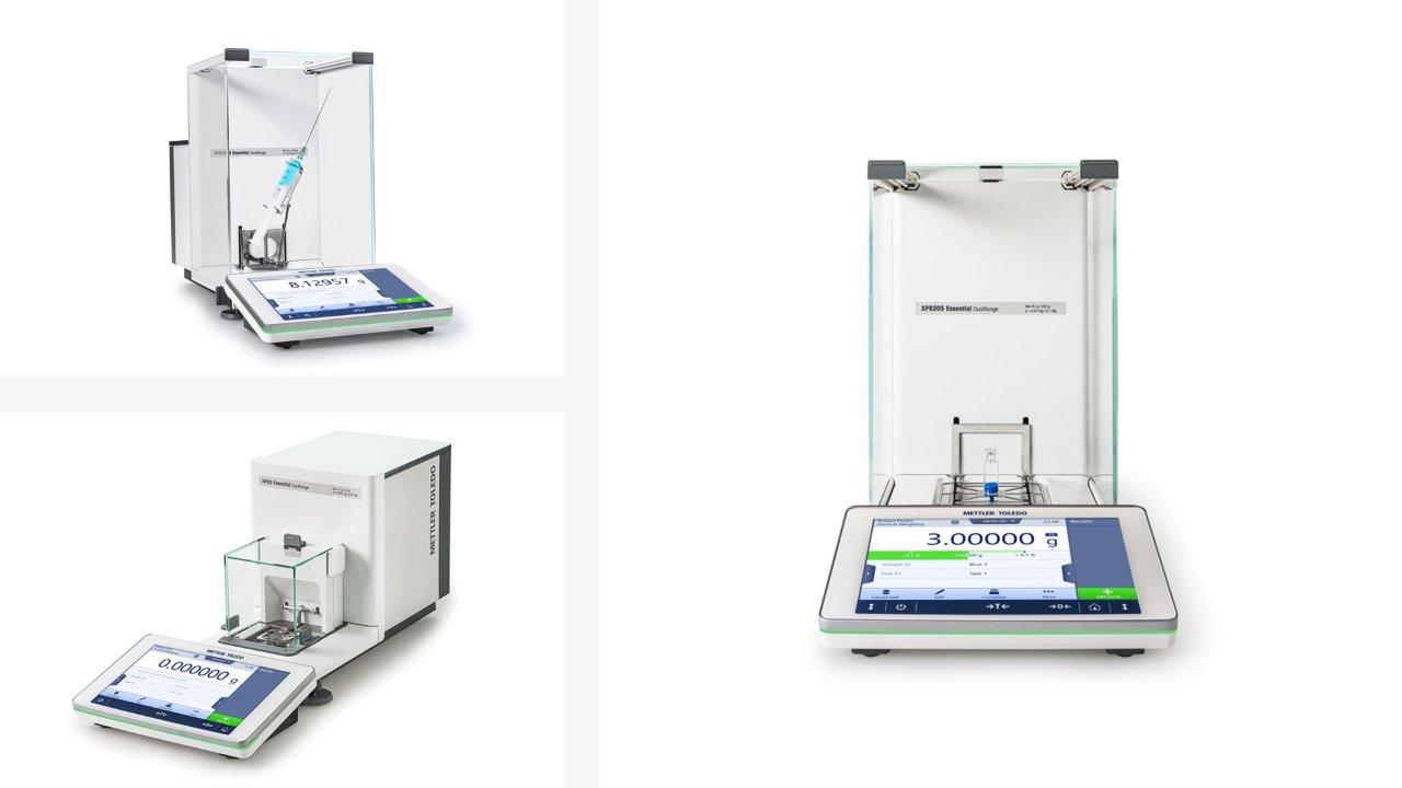 XPR Essential Analytical Lab Balances collage