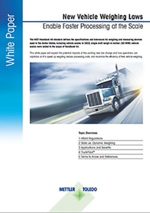 Updated Weighing Regulations Impact Truck Scale Transactions