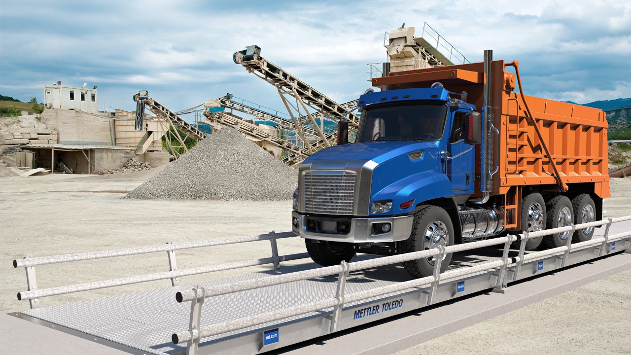 Truck on a Truck Scale