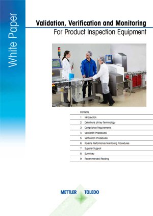 Validering, verificering og overvågning for produktinspektionsudstyr