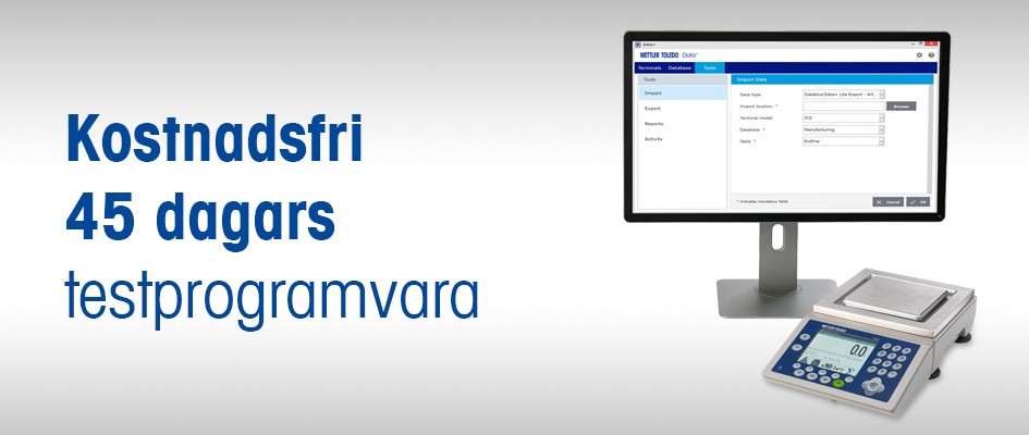 Programvara Data+ för datahantering