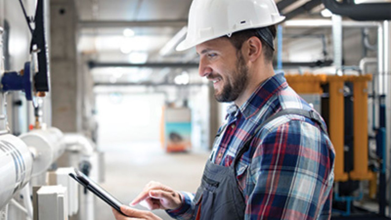 man smiling at work man smiling at work