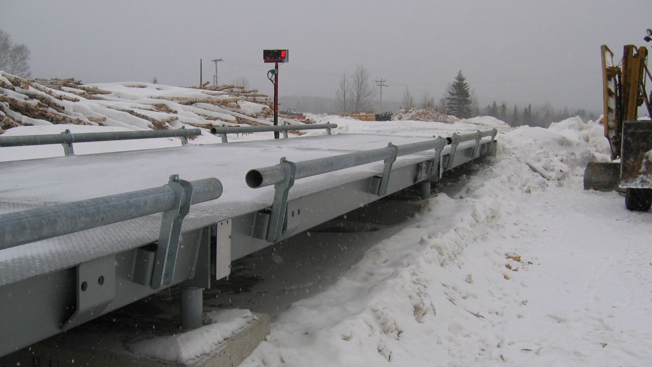 Weighbridge in Winter