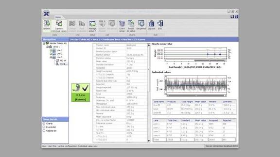 Screenshot of METTLER TOLEDO ProdX software Screenshot of METTLER TOLEDO ProdX software