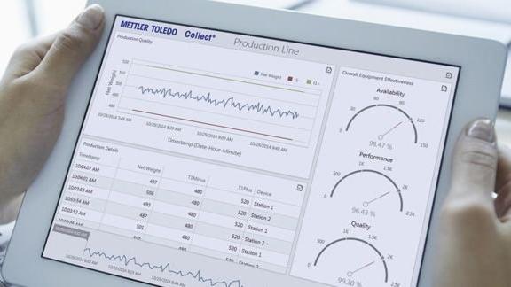 Screenshot of METTLER TOLEDO Collect+ software