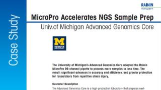 micropro beschleunigt die Vorbereitung von NGS-Proben für Forscher der University of Michigan