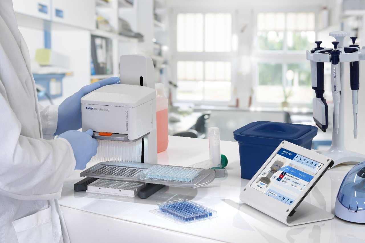 processing hundreds of samples with a rainin micropro 96 channel pipette