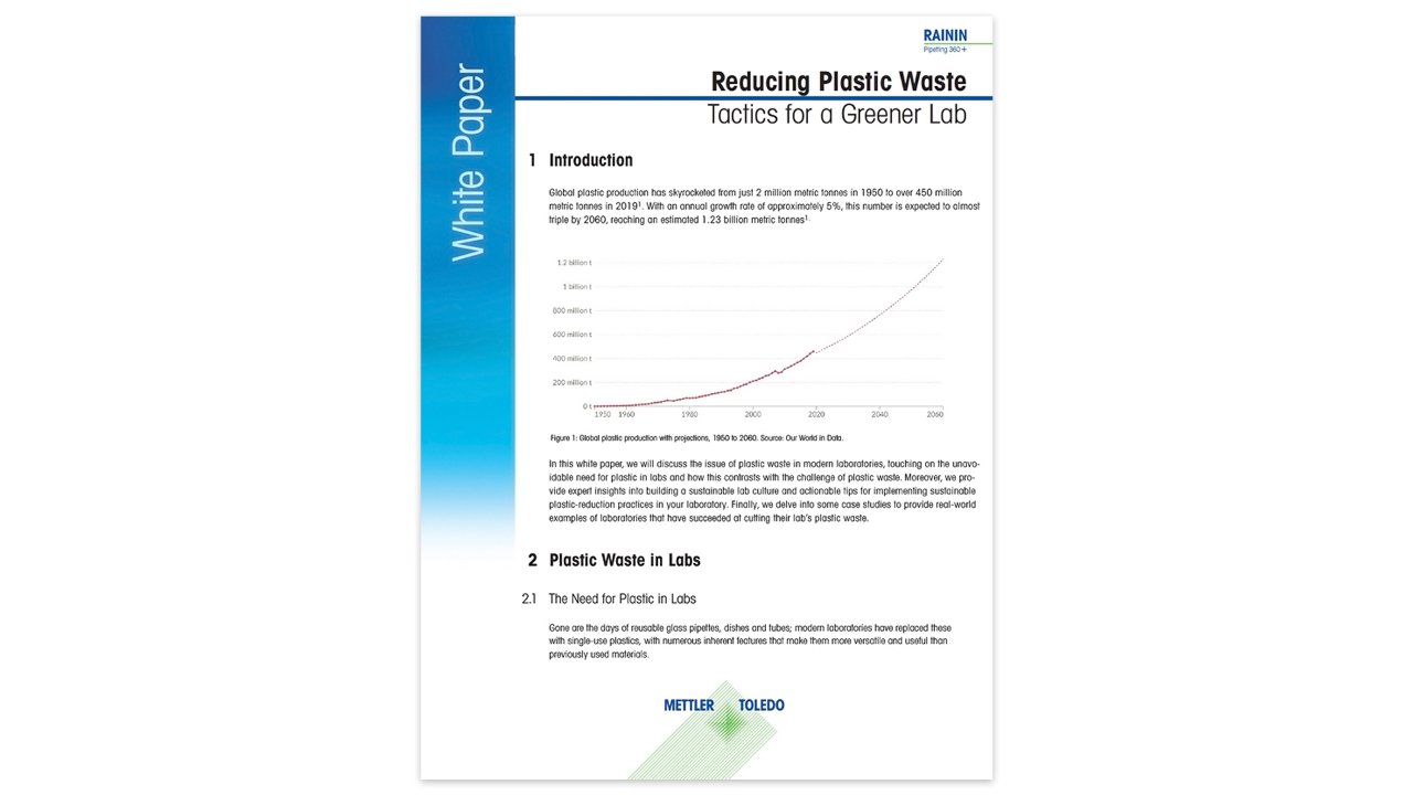 reducing plastic waste while pipetting