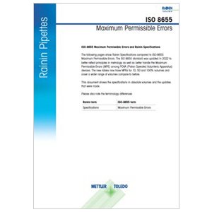피펫에 대한 ISO 8655