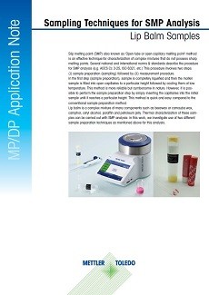  Slip Melting Point of Lip Balm