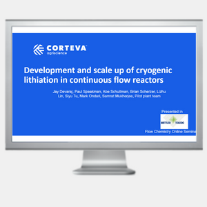 Development and Scale up of Cryogenic Lithiation in Continuous Flow Reactor