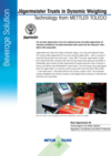 Case Study: Jägermeister trusts in dynamic weighing technology from METTLER TOLEDO Case Study: Jägermeister trusts in dynamic weighing technology from METTLER TOLEDO